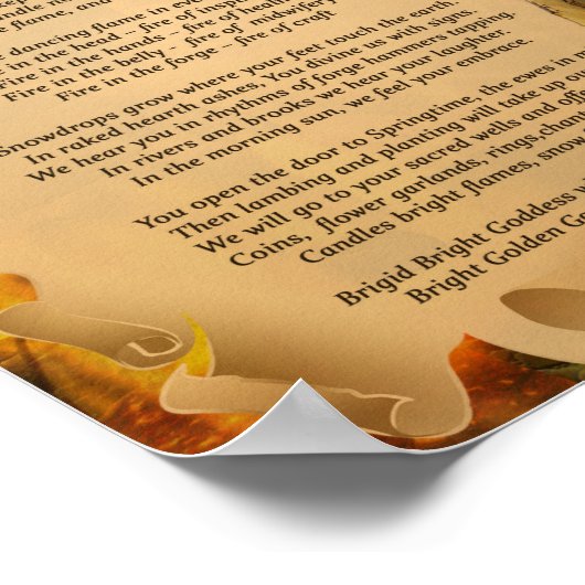 GEGENSTAND BRIGID-ANWEISUNG POSTER (Ecke)