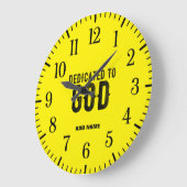 GEGENSTAND DES GEGENWÄRTIGEN GELBEN COOLEN SCHWARZ GROßE WANDUHR (Winkel)