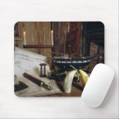 Gegenstände von des 19. Jahrhundertsdesk eines Mousepad (Mit Mouse)