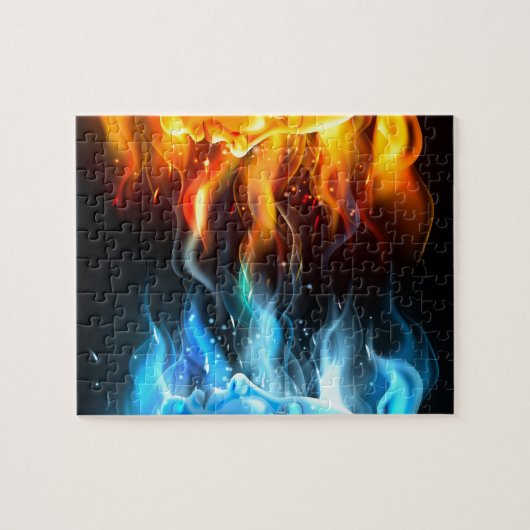 Gegenteil-Gesichts-Konzept Puzzle (Horizontal)