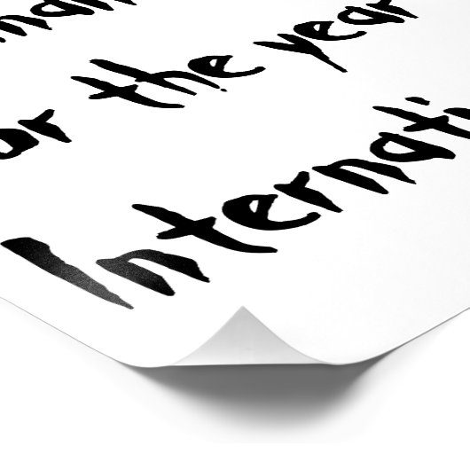 "Gegenteilige Ansicht " Poster (Ecke)