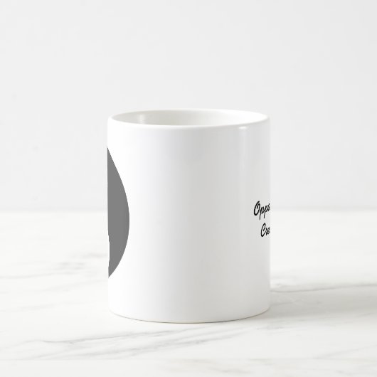 Gegenüber den Energien, schaffen Sie Balance Yin Y Kaffeetasse (Mittel)