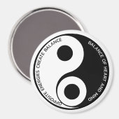 Gegenüber den Energien, schaffen Sie Balance Yin Y Magnet (Vorderseite/Rückseite)
