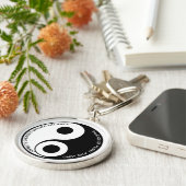 Gegenüber den Energien, schaffen Sie Balance Yin Y Schlüsselanhänger (Seite)