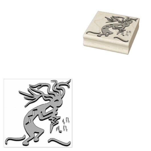 Gegenüber der Maklerin Kokopelli Artwork Gummistempel (Stempel)
