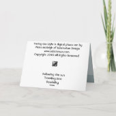 Gegenüberstellen des Lichtes Karte (Rückseite)