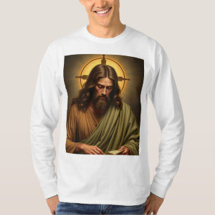 Gegenwärtig Jesus Men's Shirt mit dem langen Schlä