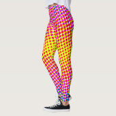 Gegenwärtig rosa gelbe Pixel Leggings (Links)
