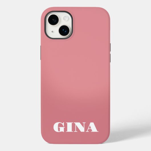 Gegenwärtig rustikal rosa Personalisiert Case-Mate iPhone Hülle (Rückseite)