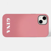 Gegenwärtig rustikal rosa Personalisiert Case-Mate iPhone Hülle (Rückseite (Horizontal))
