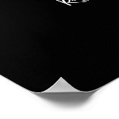 Gegenwärtig schwarz Wir sind verlobte Engagement-P Poster (Ecke)