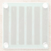 Gegenwärtig türkisfarbene Luftmatratze Glasuntersetzer (Rückseite)