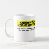 Gegenwärtig unbeaufsichtigt kaffeetasse (Links)