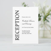 GEGENWÄRTIGE Empfang-Karten Begleitkarte (Stehend Vorderseite)