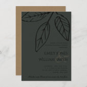 GEGENWÄRTIGE SCHWARZE RUST-BLÄTTER PROBE EINLADUNG (Vorne/Hinten)