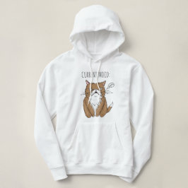 Gegenwärtige Stimmung Meh lustige mürrische Katze, Hoodie