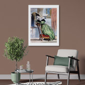 Gegenwärtige Viktorianische Lady in Green - elegan Poster