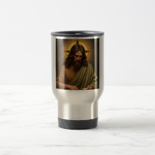 Gegenwärtiger Jesus mit Halo-Reisemuggie Reisebecher