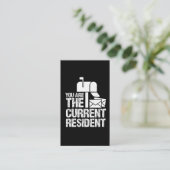 Gegenwärtiger ResidentBriefträger-lustige Visitenkarte (Stehend Vorderseite)