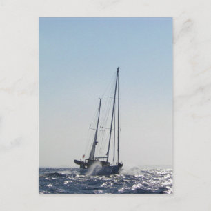Gegenwind und Sonne Postkarte