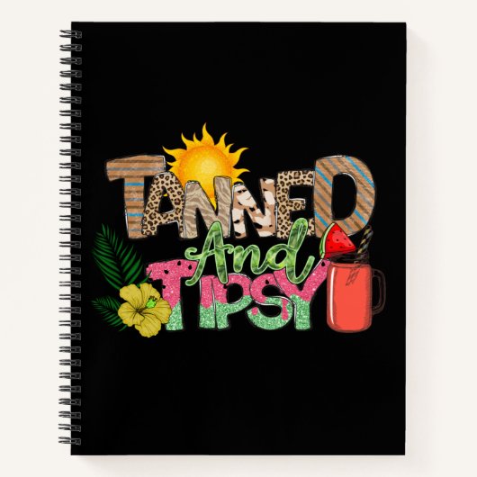 Gegerbt und Tipsy | Fun Summer Party Design Notizblock (Vorderseite)