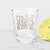 Gegerbt und Tipsy | Fun Summer Party Design Schnapsglas (Rückseite)