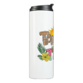 Gegerbt und Tipsy | Fun Summer Party Design Thermosbecher (Nach links gedreht)