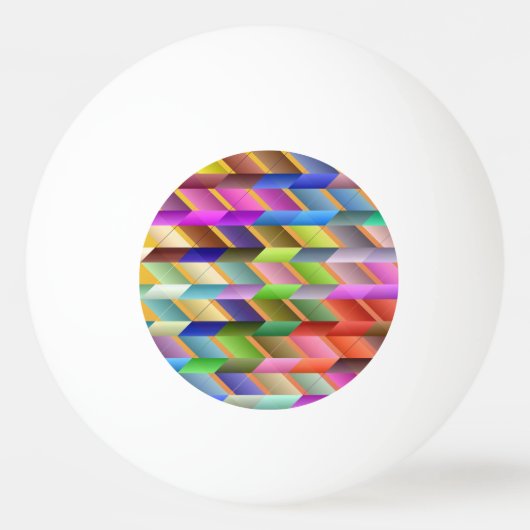 Gegliederte Dreiecke Tischtennisball (Rückseite)