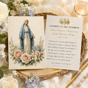 Geglückte Mutter-Maria-katholische Hochzeitsgebetk