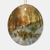 Geglüht mit Tönungen der Abends-Stunden Keramikornament (Links)