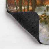 Geglüht mit Tönungen der Abends-Stunden Mousepad (Ecke)