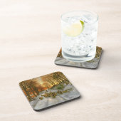 Geglüht mit Tönungen der Abends-Stunden Untersetzer (Rechte Seite)