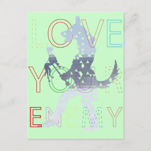 Gegner der Motivationskarte Postkarte