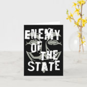 Gegner des Staat Anonymous #resists Karte (Gelbe Blume)