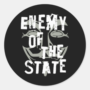 Gegner des Staat Anonymous #resists Runder Aufkleber