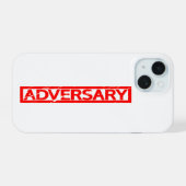 Gegner Stempel iPhone 15 Hülle (Rückseite (Horizontal))