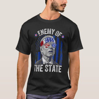 Gegner von Staat Trump zitiert amerikanische Patri T-Shirt