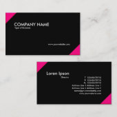 Gegnerische Winkel - Krimson und Schwarz Visitenkarte (Vorne/Hinten)