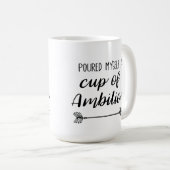 Gegossen eine Schale Ehrgeiz Kaffeetasse (VorderseiteRechts)
