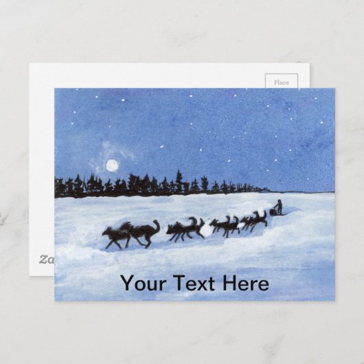 gegossen postkarte (Vorne/Hinten)