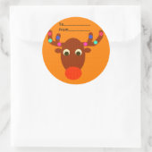 gegossen runder aufkleber (Tasche)