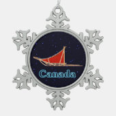 gegossen schneeflocken Zinn-Ornament (Vorderseite)