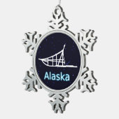 gegossen schneeflocken Zinn-Ornament (Rechts)