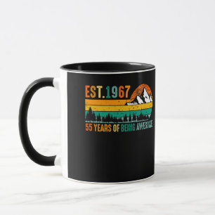 Gegr. 1967 55 Jahre Awesome Vintage 55. Tasse