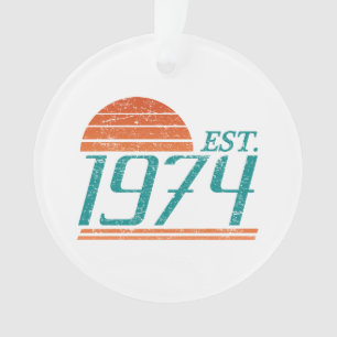 Gegr. 1974 Vintage 50 Jahre alt Ornament