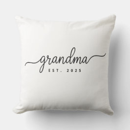 Gegr. 20XX Geschenk für zukünftige Oma Kissen