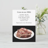 Gegrillte Babyrückseitenrippen Einladung (Stehend Vorderseite)