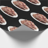 Gegrillte Babyrückseitenrippen Geschenkpapier (Ecke)