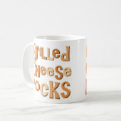 Gegrillte Käse-Felsen Kaffeetasse (Vorderseite Links)