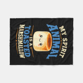 Gegrillte Marshmallow-Campfire-S'mores  Fleecedecke (Vorderseite (Horizontal))